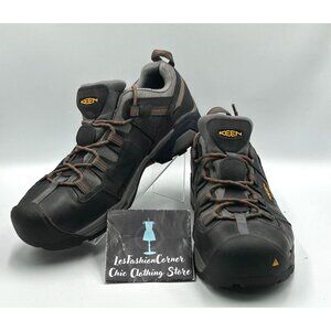 Keen Footwear Men's Gray Leather Detroit XT Steel Toe Work Shoes Size 15EEM 2968